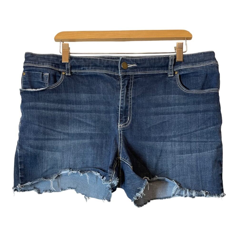 Chicos DIY Cut off Jean Shorts Denim Womens 16 Blue Chico 3 Jorts